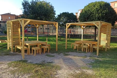 Aula Green realizzata per scuola elementare di Cremona 