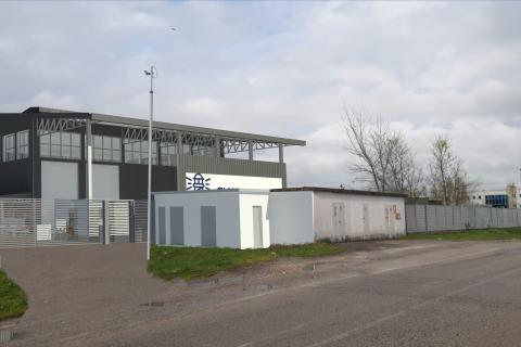Rendering del capannone industriale che ospiterà l’impianto 9PV
