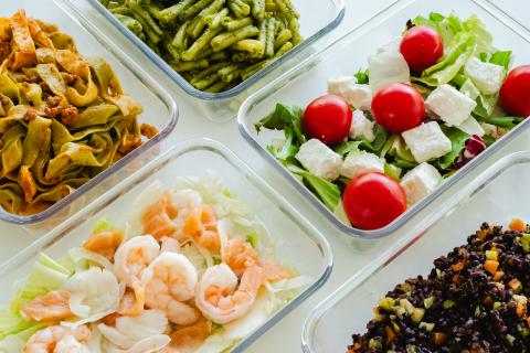 contenitori riutilizzabile con cibo di qualità