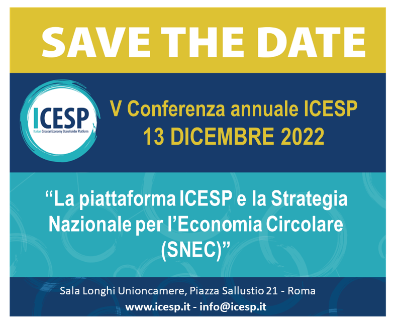 Save the date -  Locandina quinta conferenza ICESP 2022