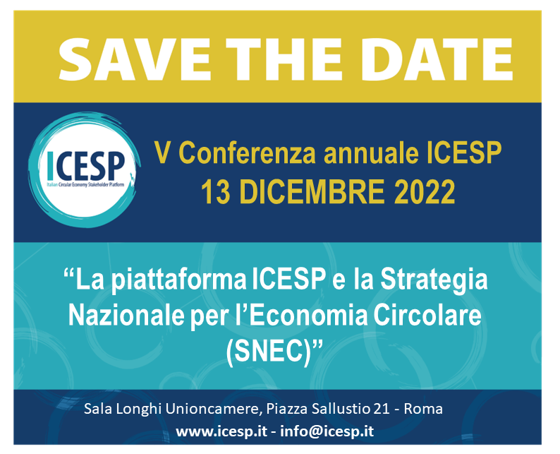 Save the date - Locandina quinta conferenza ICESP 2022