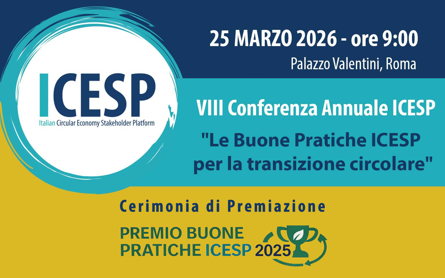 save the date: 25 marzo 2026, presso Palazzo Valentini a Roma, si terrà l’ottava Conferenza annuale ICESP