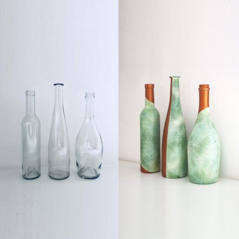 Bottiglie decorate
