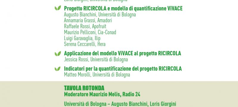 Il progetto “RICIRCOLA – Plastic Waste Free” ha proposto un modello di economia circolare che ha coinvolto l’intera filiera, per gestire il packaging alimentare lungo tutto il suo ciclo di vita. Iscriviti al webinar per conoscere i risultati: https://rebrand.ly/RICIRCOLA