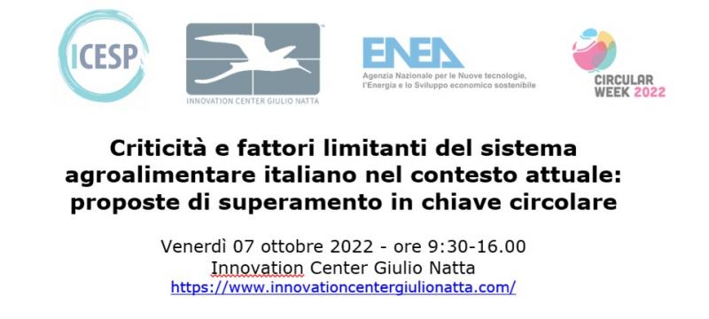 Locandina con titolo evento