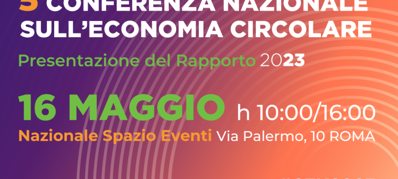 locandina conferenza nazionale economia circolare