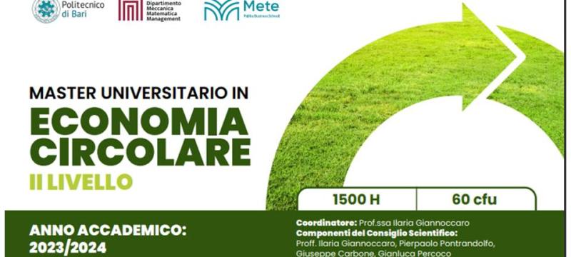 locandina Master Economia Circolare